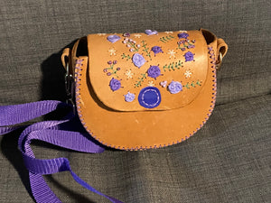 Beautiful Handmade Embroidered Handbag - Fully Recycled
