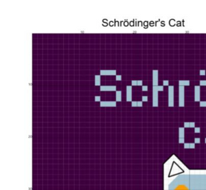 Schrödinger's Cat Cross Stitch Pattern