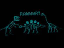 Rawwwr! Glow in the dark Dinosaur Skeleton Cross Stitch