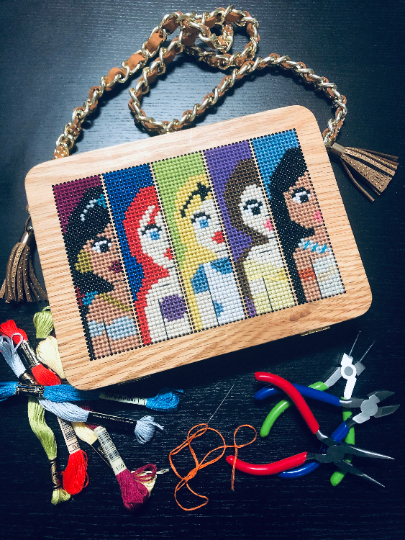 Disney Princesses PDF ONLY Cross Stitch Pattern – Kooky