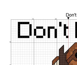 Don't Hurry Be Happy PDF Only Cross Stitch Pattern