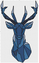 Geometric Elk Cross Stitch Pattern
