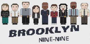 Brooklyn Nine-Nine Cross Stitch PDF Pattern
