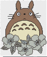 3 x Ghibli Cross Stitch Patterns PDF Only - Totoro, Jiji and Ponyo