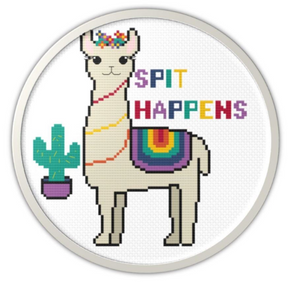 Llama Cross Stitch - four different designs included with alternate saying - Cross Pattern PDF