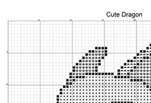 Cute dragon cross stitch PDF Pattern