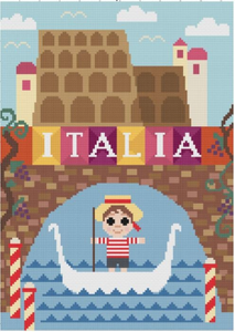 Italia Cross Stitch Pattern PDF