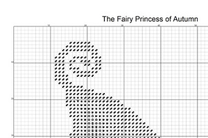 The Autumn Fairy Princess Cross Stitch Pattern
