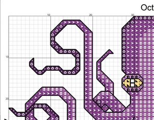 Octopus Cross Stitch Pattern PDF Only