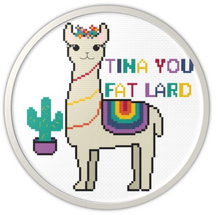 Llama Cross Stitch - four different designs included with alternate saying - Cross Pattern PDF