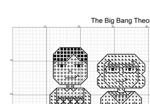 The Big Bang Theory Cross Stitch Pattern