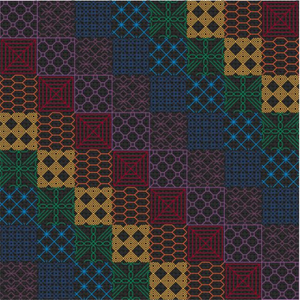 Blackwork Embroidery Rainbow Sampler PDF Only Pattern Chart by Kooky Cross Stitch