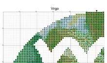 Virgo Zodiac Cross Stitch Pattern – PDF