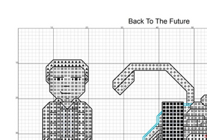 Back To The Future Cross Stitch PDF Pattern