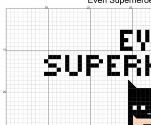 Even Superheroes Series PDF Cross Stitch Pattern