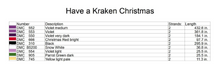 Have A Kraken Christmas PDF Cross Stitch Pattern