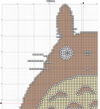 3 x Ghibli Cross Stitch Patterns PDF Only - Totoro, Jiji and Ponyo