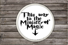This Way To The Ministry Of Magic Cross Stitch